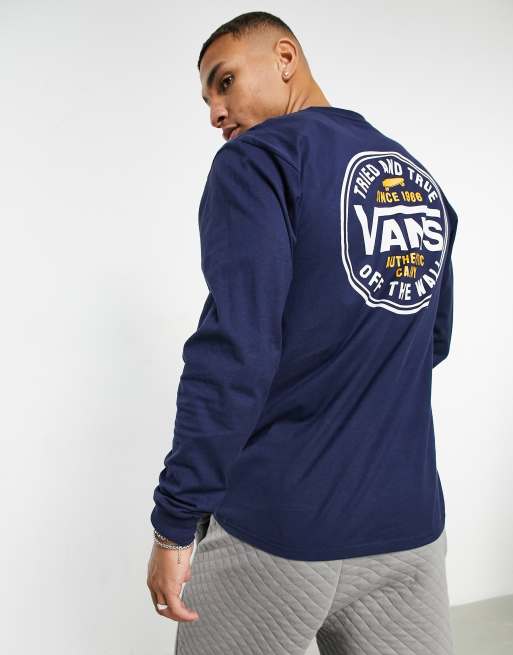 Vans navy hot sale blue shirt