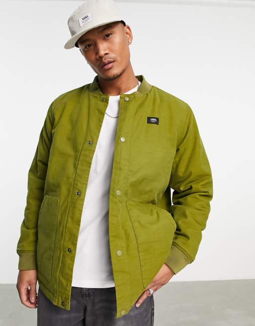 Vans Trippy Outdoors bomber jacket in khaki