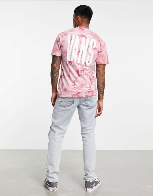 Vans authentic tie hot sale dye pink blue