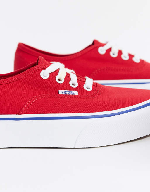 Vans red platform on sale sneakers