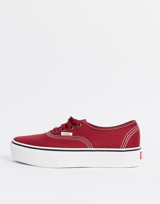 Vans platform 2.0 on sale red