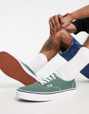 vans authentic dark green