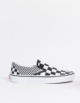 vans a carreaux sans lacets