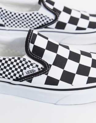 vans damier sans lacets
