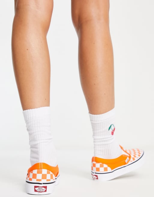 Vans store damier orange