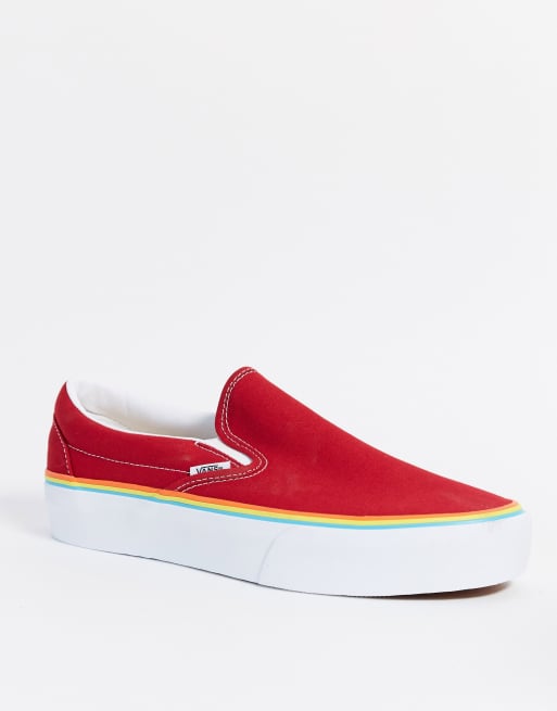 Vans UA Classic Baskets semelles plateformes enfiler arc en