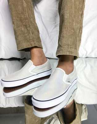 iridescent white vans