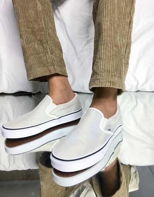 Vans suede classic hot sale slip on