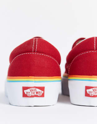 vans red rainbow