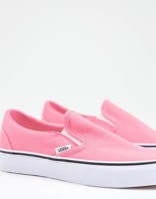 pink vans slipons