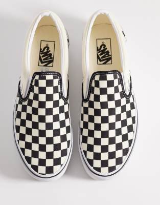 Vans Ua Classic Slip-on Stackform Checkerboard Sneakers In Multi