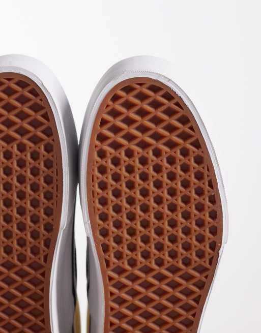 Vans UA Classic Slip-On Stackform checkerboard sneakers in black and white, 5 of 5