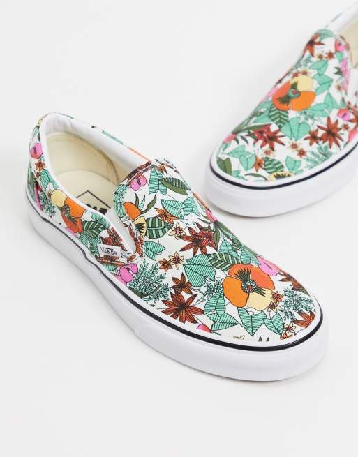 Vans Ua Classic slip on trainers in multi tropical