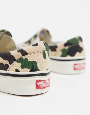 camouflage slip on vans