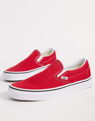 red slip on vans