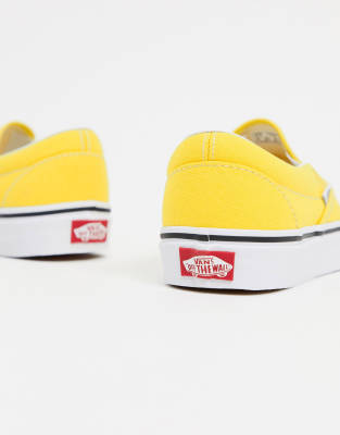 vans slip on vibrant yellow