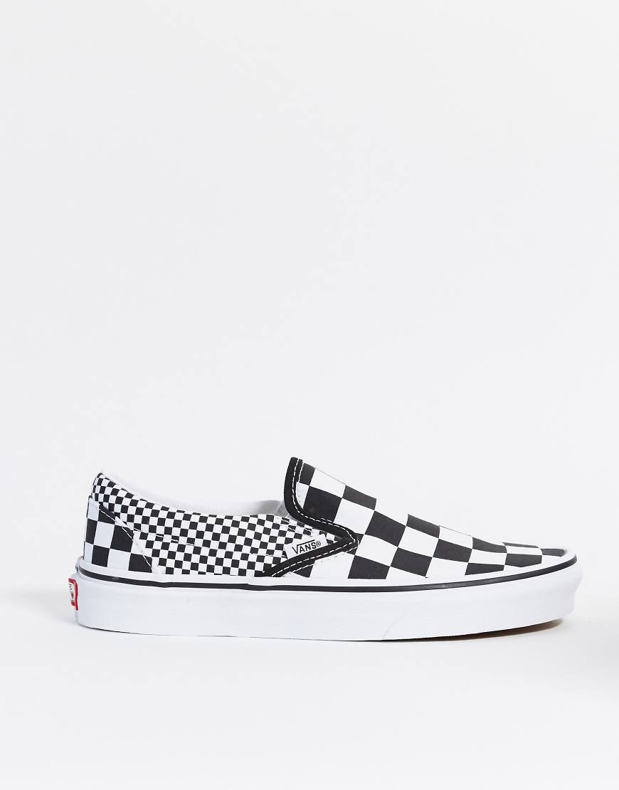 Vans - UA Classic - Sneakers a scacchi neri e bianchi-Multicolore