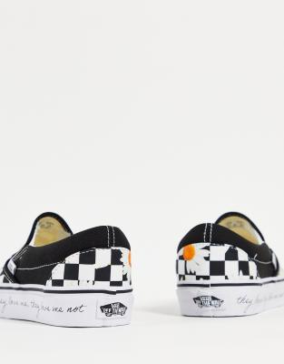 vans bianche con scritte