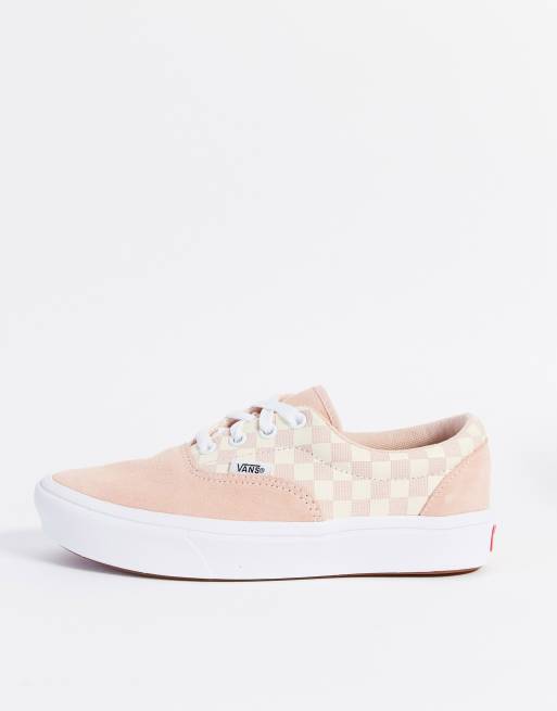 opwinding duizelig Turbine Vans - UA ComfyCush Era - Baskets à motif damier - Rose clair | ASOS