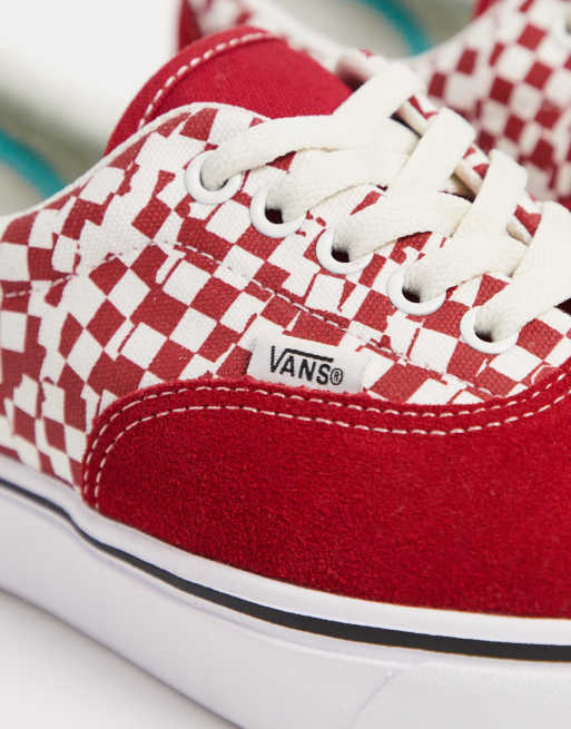 Vans rouge et online blanche