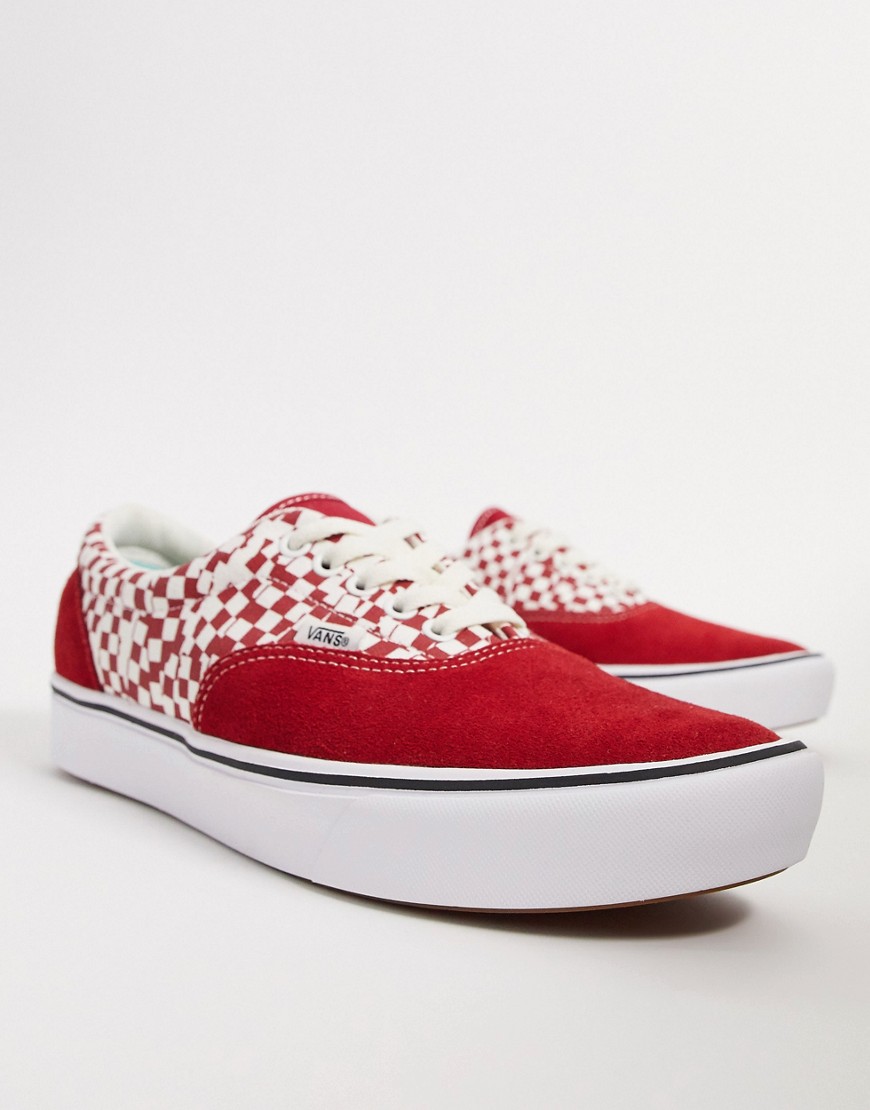 Vans - UA ComfyCush Era - Sneakers rosse e bianche-Multicolore
