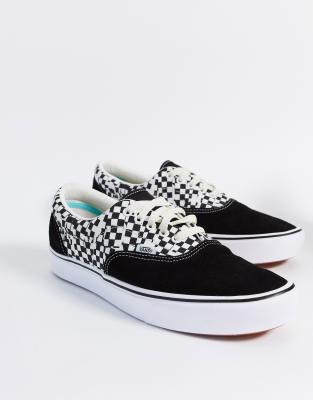 vans junior black and white