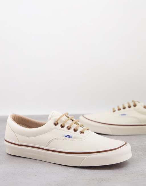 Vans UA Era 95 DX trainers in off white and tan