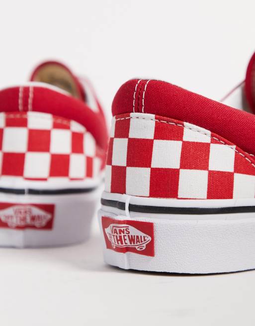 Vans hotsell rouge damier