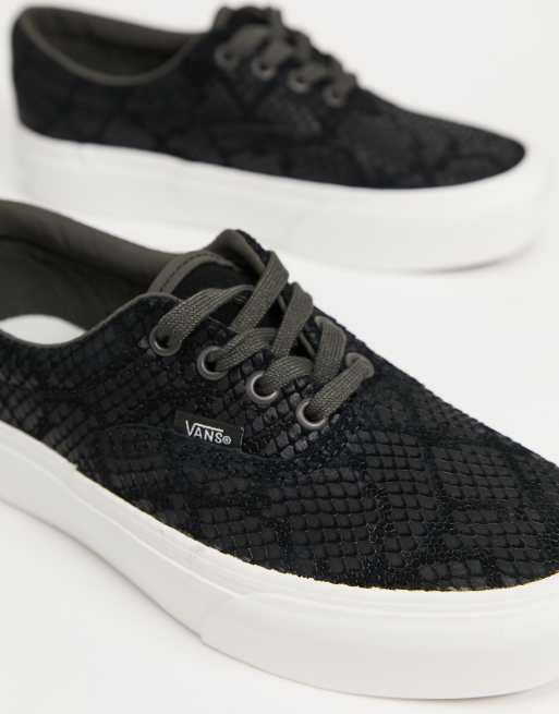 Vans era hot sale snake noir