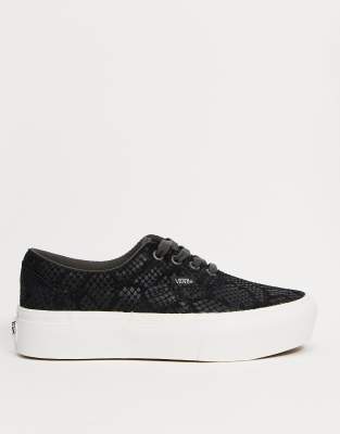 vans era platform black