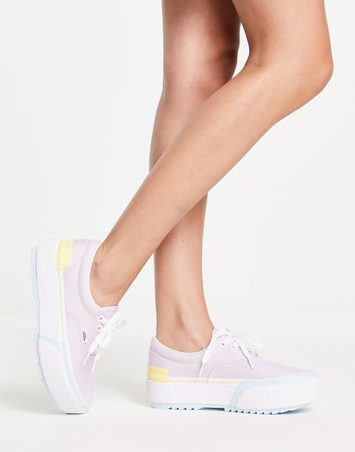 Vans UA Era Stacked pastel sneakers in multi