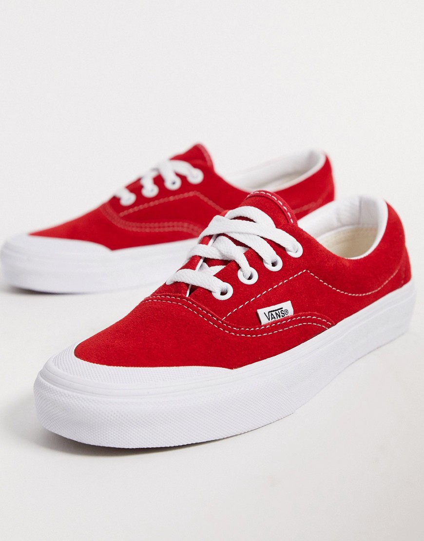 Vans UA Era TC suede trainers in racing red & white