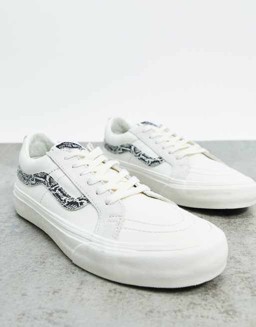 Vans UA Low Reissue Snake Print Old Skool trainers in white