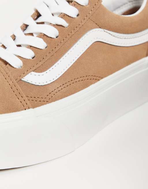 Vans UA Old Skool Baskets semelle plateforme rainur e Marron