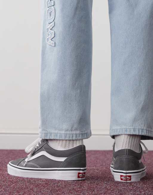 Vans UA Old Skool sneakers in gray and white | ASOS