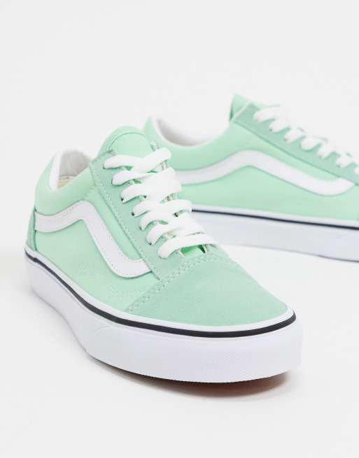 Mint green sale old skool vans