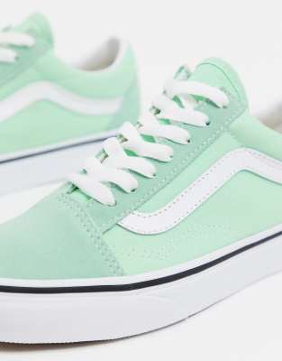green ash old skool vans