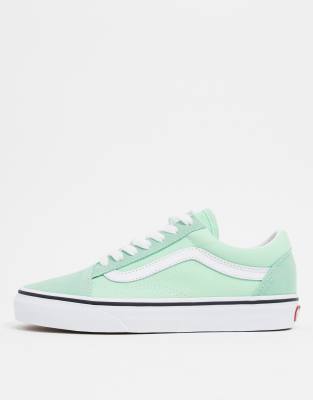 green ash old skool vans