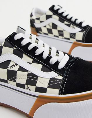 Chaussures Vans - UA Old Skool Stacked - Baskets à damier - Multicolore