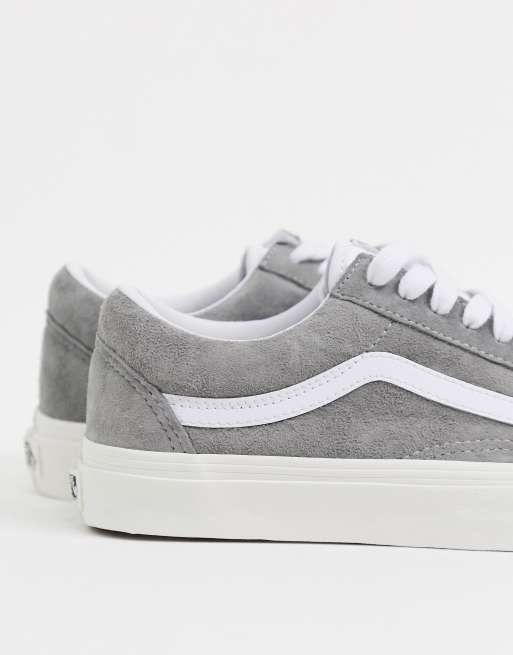 Grey store vans suede