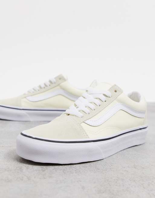 Vans Ua Old Skool Trainers In Classic White True White Asos