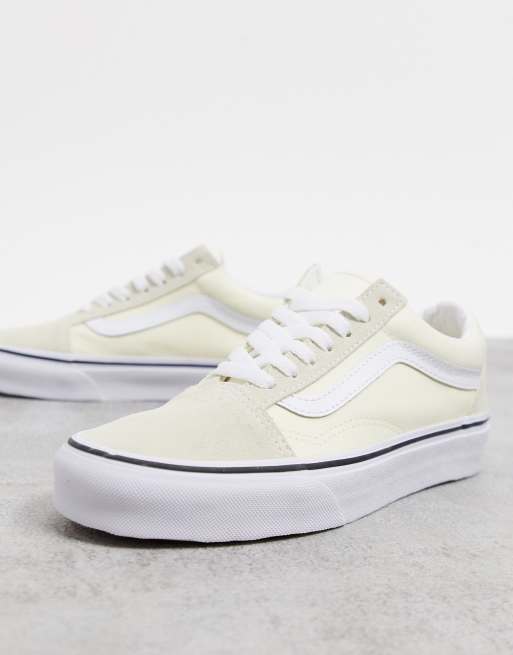 Vans Ua Old Skool Trainers In Classic White True White Asos