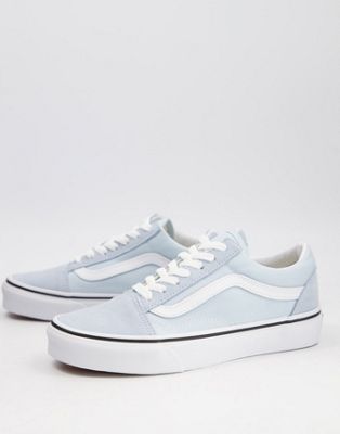 Vans UA Old Skool sneakers in light blue/ white - ASOS Price Checker