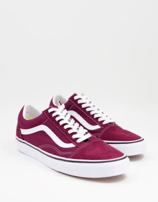 burgundy vans