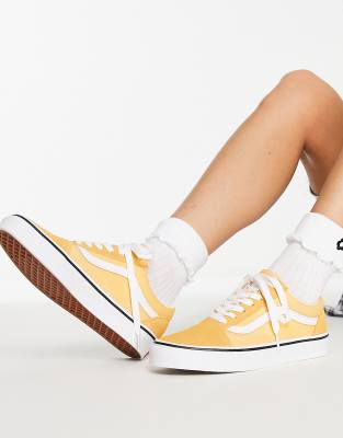 Vans UA Old Skool trainers in yellow/white