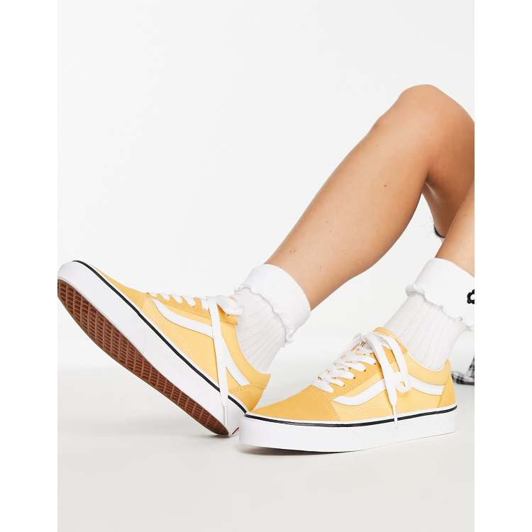 Vans old skool yellow womens sales
