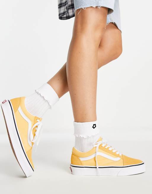 Aesthetic yellow vans sale