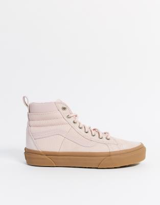 high top rose vans