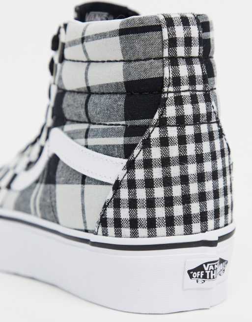 Vans sk8-hi sales platform damier