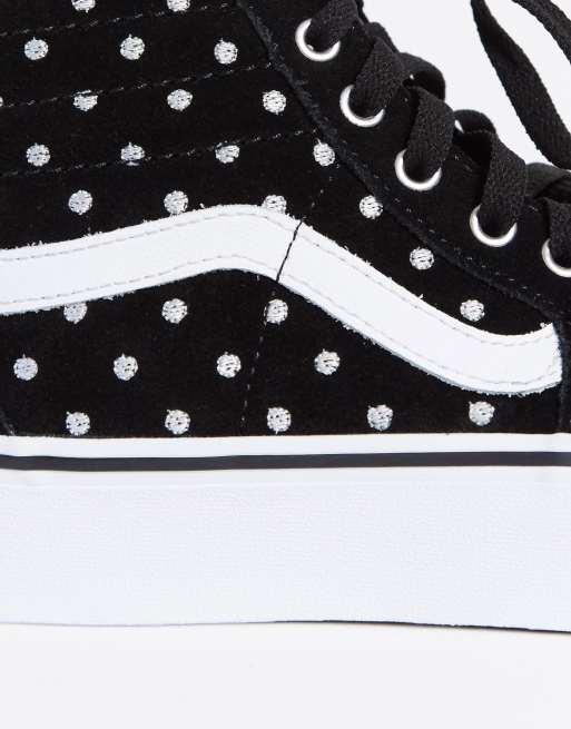 Vans noir a pois on sale blanc